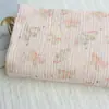 Tecido Crepe de Gaze Dupla de Algodão para Bebê, Pijamas Infantis, Mantas de Swaddle, Tecido para Cobertor