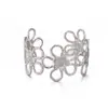 Pulsera Minimalista de Lujo Abierta con Versátil Diseño de Moño Floral, Sensación de Alta Gama, Joyería Abierta, Estilo Ins para Mujeres