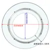 Estufa de Inducción con Plato Giratorio de Vidrio Templado, Olla Caliente con Batería, Anillo de Acero Giratorio Hueco, Cubierta de Mesa Redonda