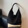 Outono e inverno retrô grande capacidade estilo americano moderno simples nova moda popular cor sólida bolsa de ombro com axila para mulheres