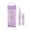 Conjunto LMLTOP de 3 peças de depiladores de sobrancelha dobráveis, ferramentas de beleza, lâminas para tatuagem de sobrancelha e depiladores para aparar sobrancelhas femininas, coleção A0369