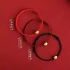 Pulsera de Cuerda Roja con Candado de Paz Xiangyun Ruyi para Hombres y Mujeres, Año del Zodiaco, Buena Suerte, Pulsera Trenzada, Regalo para Mejor Amigo del Año del Zodiaco