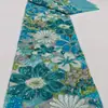 En stock: Tela bordada con grandes motivos florales, malla de lentejuelas y bordado de cuentas en contraste, adecuada para vestidos de noche, vestidos y trajes de escenario