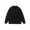 Sanhomme Simples Retrô Calça com Bolso Grande de Aba Blusa de Moletom Solta com Gola Redonda para Homens e Mulheres Tops de Casal Jaqueta 3528