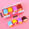 Gomas de Borrar de Colores Caramelo, Gomas de Borrar Realistas con Forma de Postre, 3D Desmontables y Ensamblables, Lindas Gomas de Borrar en Caja, Mayoreo