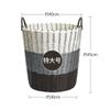 Cesta de Almacenamiento para Ropa Sucia de Tubo Grueso de Lujo Ligero Cesta de Lavandería de Ratán Cubo Cesta de Juguetes Marco de Ropa para Almacenar Velas Zhao
