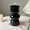 Fenton Middle Linterna Antigua Jarrón de Cristal Alto Valor de Belleza Decoración de Escritorio para Sala de Estar Adornos Ins Simple Jarrón Hidropónico