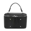 2026 Nova Bolsa Transversal Quadrada Estilo Coreano Cor Sólida Caixa para Maquiagem Bolsa Quadrada de Ombro Único Bolsa Quadrada Pequena Mini Bolsa Feminina