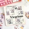 Serie Colección de Mascotas Lindas Pegatinas Planas Impermeables Tema de Animales de Dibujos Animados PET Pegatinas de Decoración Material para Diario Personalizado