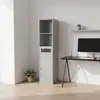 Armario Alto Rayado para Baño de Venta Caliente Transfronteriza, Suministro Directo para Apartamentos Pequeños, Armario de Baño, Sala de Estar, Armario Alto para Pasillo, Blanco