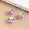 Flor de Nepal cuenta plana bola de diamante se puede usar cuentas de agujero recto DIY cadena de teléfono móvil llavero cadena de bolso accesorios