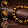 Nuevo Pulsera Natural de Círculo Único de Xiyin en Aliexpress, Regalo Estilo Europeo y Americano, Pulsera de Piedra Ojo de Tigre Amarillo Transfronteriza