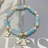 Sin Tabúes DIY Pulsera China de Flores Mariposas con Cuentas para Mujer con Buen Aspecto Pulsera Estilo Ins Regalo para Mejor Amiga Pulsera