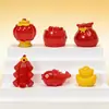 Lanternas de Micro-Paisagem de Ano Novo, Fogos de Artifício, Sacolas da Sorte, Decorações, Artesanato DIY de Resina, Pequenos Enfeites, Acessórios Atacado