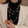 Colar de Pérolas Barrocas Transfronteiriço Europeu e Americano Joias para Mulheres, Corrente de Clavícula de Alta Qualidade, Colar Versátil de Luxo Leve e da Moda para Mulheres