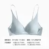Sutiã de Renda Francesa com Bojo Triângulo para Mulheres Fino Push-up Seios Pequenos Lingerie Sexy Liquidação Fora de Época