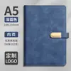 Cuaderno de Negocios con Hebilla Simple A5 Cubierta de Cuero Bloc de Notas Empresarial Hecho a Medida con Logo Impreso Cuaderno Diario de Cuero con Tacto de Piel