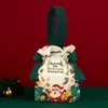 Nova Sacola de Presente de Natal Véspera de Natal Embalagem para Maçã de Presente Bolsa de Lembrança para Crianças Sacola para Biscoitos e Doces