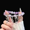 Nuevo Pulsera de Borla con Cuentas de Estilo Chino, Exquisita y a la Moda, de Nicho, Bidimensional, Lujo Ligero, Versátil, Apilable, Pulsera de Cuentas Impresionantemente Hermosa