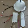 Luz de ventilador de dormitorio totalmente motorizada conector de 6 pines y 6 pies motor de frecuencia variable DC cabeza oscilante motor de control remoto