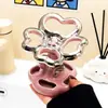 Portacepillos de Dientes al por Mayor Forma de Flor Cerámica Sin Taladro Baño Taza para Enjuague Bucal Estante para Cepillos de Dientes Montado en Pared Herramientas Dentales