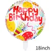 Globo de Feliz Cumpleaños Bola de 18 Pulgadas FELIZCUMPLEAÑOS Globo de Película de Aluminio Decoración de Cumpleaños Diseño de Fiesta