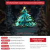 Decoração de Natal Transfronteiriça Adesivos de Vidro para Janela Adesivos de Árvore de Natal para Janela Decorações de Janela Adesivos Estáticos de Natal Novo Estilo