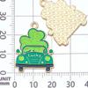 Venta Caliente Transfronteriza Aceite Verde Goteando Aleación Trébol Irlandés Colgante Colgante Pulsera DIY Collar Accesorios de Joyería