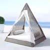 Sofá Jaula de Pájaros Cama de Ratán Lugar Escénico Casa de Huéspedes al Aire Libre Sofá de Vacaciones Celebrante Cibernético Pájaro que Pica Nido de Pájaro Cama Redonda Hamaca al Aire Libre