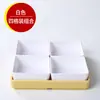Plato de frutas de moda para KTV, plato de snacks para barbacoa, plato de frutas secas dividido, plato de snacks de melamina de cuatro o seis compartimentos para uso comercial