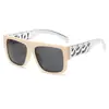 Gafas de Sol de Moda Cadena Grande Dorada Patas Retorcidas Chapadas en Oro Gafas Punk Héroe Local Exhibición Callejera Gafas de Sol Comercio Exterior Transfronterizo