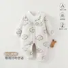 Mono Acolchado para Bebé para Otoño e Invierno, Ropa Cálida de Algodón de Manga Larga Clase A para Niños y Niñas, Adecuado para Uso en Exteriores, Ropa para Bebés Anyang