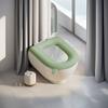 Cojín Impermeable para Asiento de Inodoro Cubierta de Silicona para Asiento de Inodoro para Todas las Estaciones Funda de Almohadilla para Asiento de Inodoro Doméstico