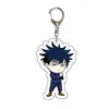 Mercancía de Anime Jujutsu Kaisen Llavero Acrílico Colgante Transparente Llavero de Doble Cara Llavero de Dibujos Animados