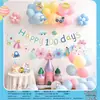 Set de Globos de Cumpleaños para Niños de 1 a 5 Años, Suministros de Decoración para Escena de Fiesta, Set Completo para Niños y Niñas