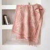 Bufanda de Cachemira Sintética de Doble Cara con Estampado de Cebra para Otoño e Invierno para Mujer, Chal Engrosado con Borlas, Estilo Coreano, Ambiente, Calentador de Cuello, Venta al por Mayor