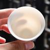 Xícara de Chá Jade Suet Conjunto de Chá Kung Fu Xícara de Degustação de Chá Cerâmica Branca Chinesa para Reunião Xícara de Luta Porcelana Branca Dehua Xícara Única Doméstica