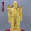 Venta al por mayor de fábrica Terciopelo Arena Dorada Adornos del Dios de la Riqueza Regalos de Apertura Regalos para la Casa Nueva Apertura de Tienda Feng Shui para Atraer Riqueza