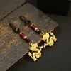 Liga de Três Dimensões Ano do Dragão Dragão Dourado Chaveiro Pingente para Homens Mulheres Chaves de Carro Bolsas Pingente diy Corda Feita à Mão