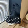 Bolso de hombro para mujer con diseño de nicho transfronterizo estilo Ins de lunares para el sobaco, nuevo de moda otoño 2026 estilo coreano para el día a día