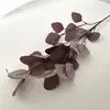 Hojas de Manzana Simuladas, Hojas de Eucalipto, Hojas de Vegetación Artificial, Hojas para Arreglo Floral de Boda, Decoración Suave para el Hogar