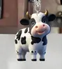 Novo Enfeite de Carro de Vaca de Desenho Animado de Natal Transfronteiriço Enfeite para Pendurar na Árvore de Natal Presente de Aniversário Decoração de Casa