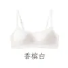 Sutiã Meia-Taça Invisível Sem Costura para Seios Pequenos, Decote Quadrado Profundo, Lingerie Decotada Baixa para Mulheres, Estilo Fino de Verão