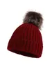 Gorro de punto transfronterizo de Amazon, gorro de otoño e invierno, gorro de lana de rayas verticales para niños, gorro con pompón, gorro engrosado cálido a prueba de viento