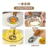 Gadget Criativo de Cozinha para Assar com Cabo de Madeira, Escorredor de Macarrão, Batedor de Ovos, Conjunto Amassador de Comida para Bebê Doméstico