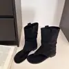 Sandalias de Tira de Dedo Súper Populares 2026 Verano Botas de Tacón Grueso Huecas Botas Romanas Cómodas de Suela Blanda Moda Retro
