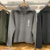 Productos Individuales de Japón 2024 Otoño Nuevo Suéter de Punto con Cuello Solapa Gamuza Media Cremallera Chaqueta K472561