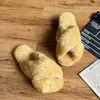 Fatura Especial Comércio Exterior E-commerce Transfronteiriço Interior Casa Chinelos Peludos Cruzados Coelho de Pelo Dedo do Pé Aberto Fabricante Dropshipping Tamanho Grande