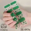 Calle transfronteriza. Pegatinas para uñas de trébol de cuatro hojas del Día de San Patricio, impermeables, con respaldo adhesivo, película para esmalte de uñas, pegatinas de uñas verdes, directo de fábrica