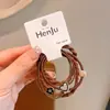 Ligas para el Cabello Color Café, Alta Elasticidad y Durabilidad, Ligas para el Cabello de Celebridades de Internet Coreanas, Gomas para Recoger la Cola de Caballo, Accesorios para el Cabello